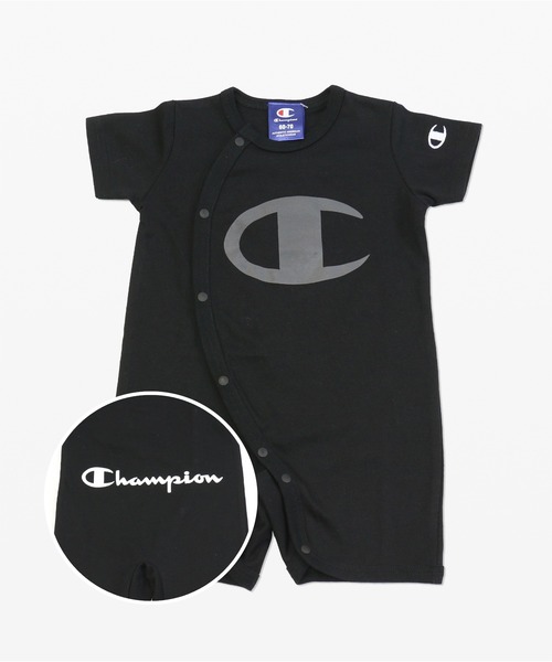 Champion（チャンピオン）の「Champion/チャンピオン 半袖カバーオール（ロンパース・キッズ・I/D/M/E/A/H/L/P/N/O/B/J/K/C/F/G・50-60cm/60-70cm）」の9枚目の写真