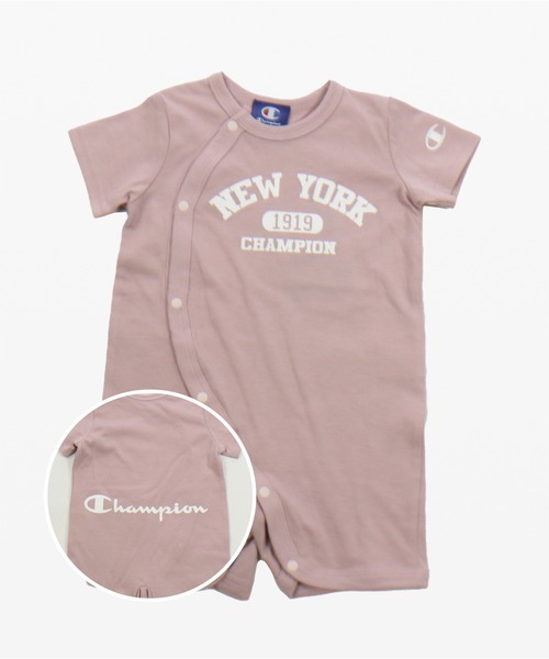 Champion（チャンピオン）の「Champion/チャンピオン 半袖カバーオール（ロンパース・キッズ・I/D/M/E/A/H/L/P/N/O/B/J/K/C/F/G・50-60cm/60-70cm）」の16枚目の写真