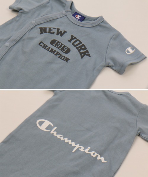 Champion（チャンピオン）の「Champion/チャンピオン 半袖カバーオール（ロンパース・キッズ・I/D/M/E/A/H/L/P/N/O/B/J/K/C/F/G・50-60cm/60-70cm）」の19枚目の写真