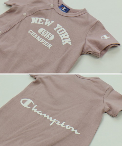 Champion（チャンピオン）の「Champion/チャンピオン 半袖カバーオール（ロンパース・キッズ・I/D/M/E/A/H/L/P/N/O/B/J/K/C/F/G・50-60cm/60-70cm）」の17枚目の写真