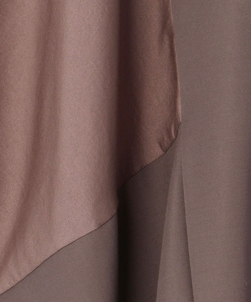 NICOLE white（ニコルホワイト）の「異素材使いドレーププルオーバー（Tシャツ/カットソー・レディース・ライトグレー/ブラック/モカ・FREE）」の11枚目の写真