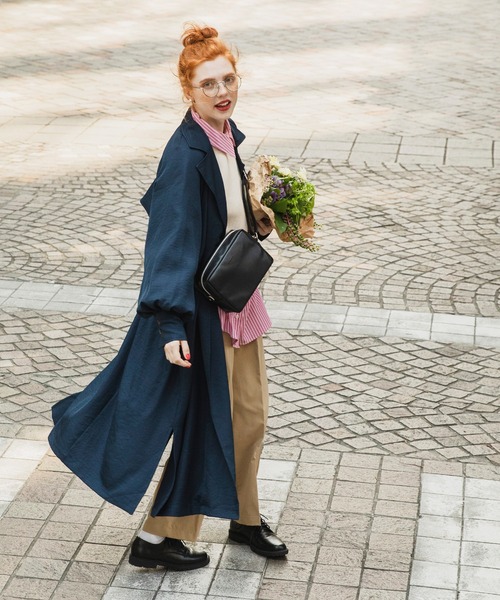 タグ付き新品未使用☆ボリュームスリーブトレンチコート ボリュームスリーブトレンチコート / カーキ / XXS-S | mim