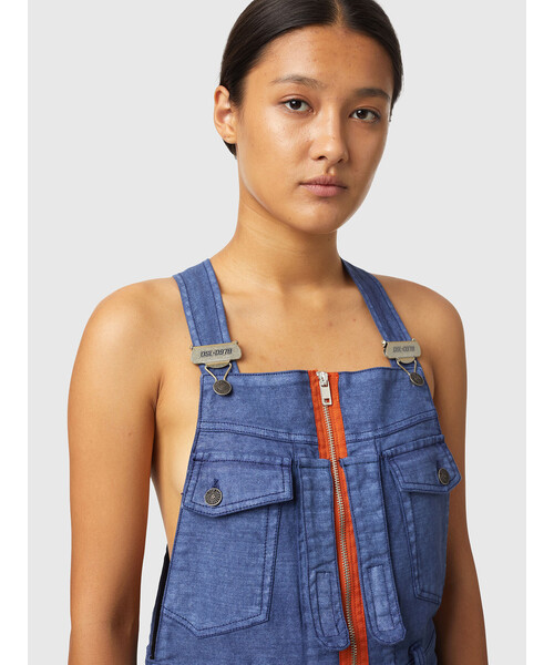 DIESEL（ディーゼル）の「レディース つなぎ ジャンプスーツ  ワンピース オールインワン（つなぎ/オールインワン・レディース・ブルー・SMALL/MEDIUM/X-SMALL/XX-SMALL）」の4枚目の写真