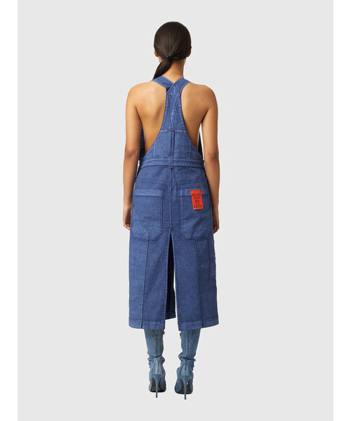 DIESEL（ディーゼル）の「レディース つなぎ ジャンプスーツ  ワンピース オールインワン（つなぎ/オールインワン・レディース・ブルー・SMALL/MEDIUM/X-SMALL/XX-SMALL）」の5枚目の写真