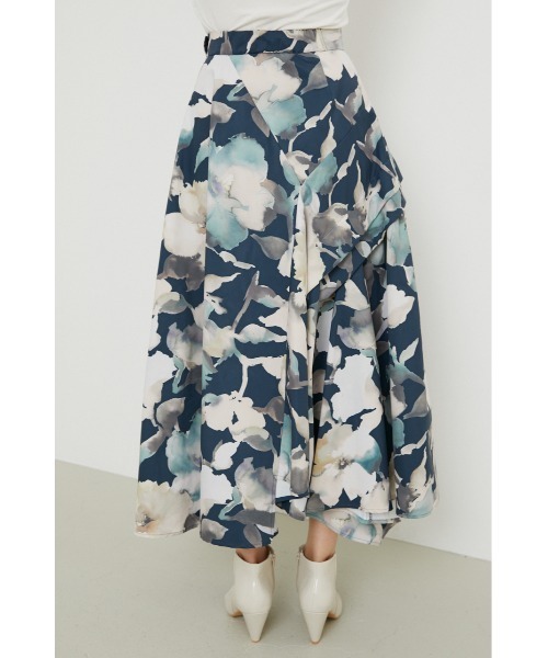 rienda(リエンダ)の「ブルードフラワーフレアスカート(スカート・レディース・カーキ/ブラウン系その他/ブルー系その他3・SMALL/MEDIUM)」の13枚目の写真