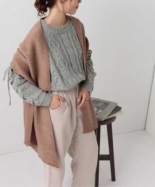 frames RAY CASSIN（フレームスレイカズン）の「斜プリーツストール（ストール/ショール・レディース・キナリ/ライトパープル/キャメル/ブルー・FREE）」の5枚目の写真