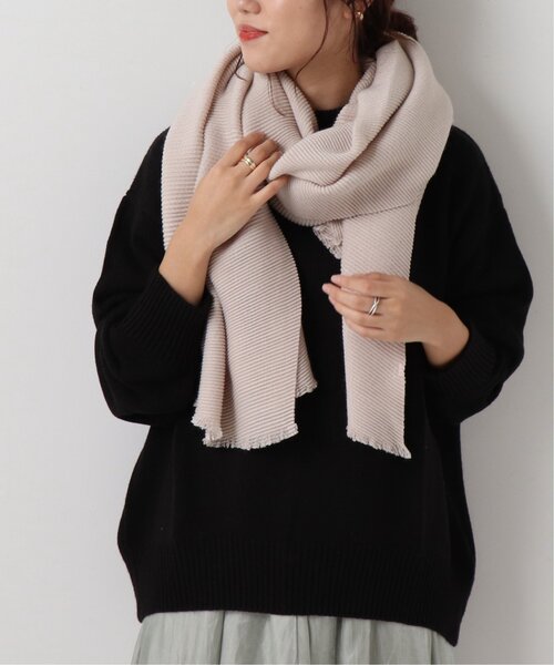 frames RAY CASSIN（フレームスレイカズン）の「斜プリーツストール（ストール/ショール・レディース・キナリ/ライトパープル/キャメル/ブルー・FREE）」の9枚目の写真