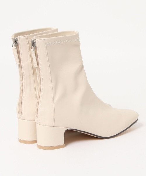 sesenta（セセンタ）の「【sesenta】ストレッチバックファスナーショートブーツ（ブーツ・レディース・ブラック/アイボリー/グリーン/ライトブラウン・S/M/L/LL）」の11枚目の写真