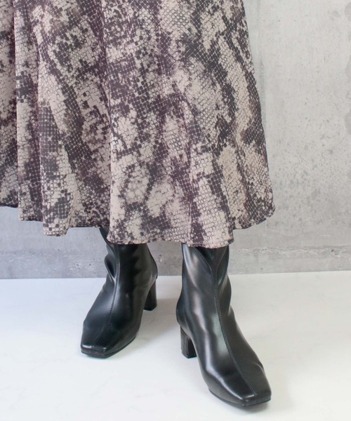 sesenta（セセンタ）の「【sesenta】ストレッチバックファスナーショートブーツ（ブーツ・レディース・ブラック/アイボリー/グリーン/ライトブラウン・S/M/L/LL）」の19枚目の写真