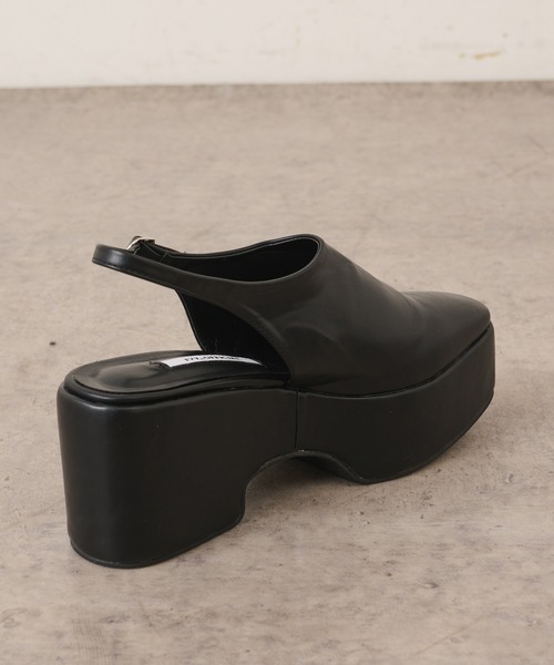 Lui's(ルイス)の「プラットフォームサボ(ドレスシューズ・レディース・ブラック・23.5cm/24.5cm)」の8枚目の写真