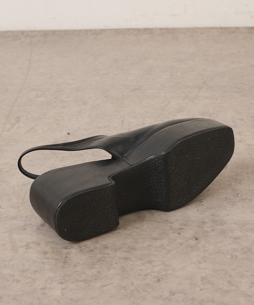 Lui's(ルイス)の「プラットフォームサボ(ドレスシューズ・レディース・ブラック・23.5cm/24.5cm)」の10枚目の写真