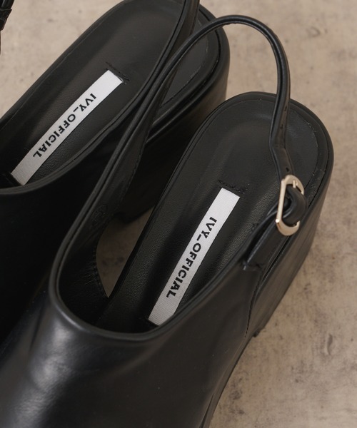 Lui's(ルイス)の「プラットフォームサボ(ドレスシューズ・レディース・ブラック・23.5cm/24.5cm)」の9枚目の写真