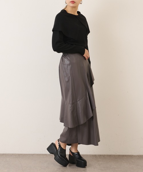 Lui's(ルイス)の「プラットフォームサボ(ドレスシューズ・レディース・ブラック・23.5cm/24.5cm)」の3枚目の写真