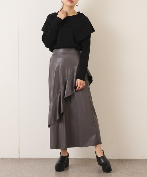 Lui's(ルイス)の「プラットフォームサボ(ドレスシューズ・レディース・ブラック・23.5cm/24.5cm)」の5枚目の写真