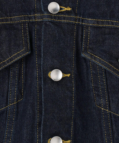 EDITION(エディション)の「12.5oz ORGANIC DENIM オーガニックデニムジャケット(その他アウター・レディース・ネイビー・FREE)」の4枚目の写真