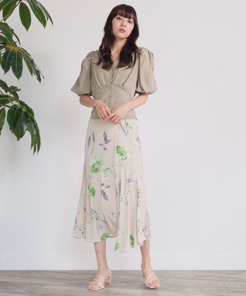 LADYMADE(レディメイド)の「ウエストコルセットバルーンスリーブブラウス(シャツ/ブラウス・レディース・ベージュ/パープル・FREE)」の11枚目の写真