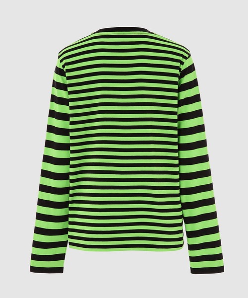 GANNI（ガニー）の「Thin Software Striped Jersey（Tシャツ/カットソー・レディース・グリーン系その他/レッド系その他・S/M）」の3枚目の写真