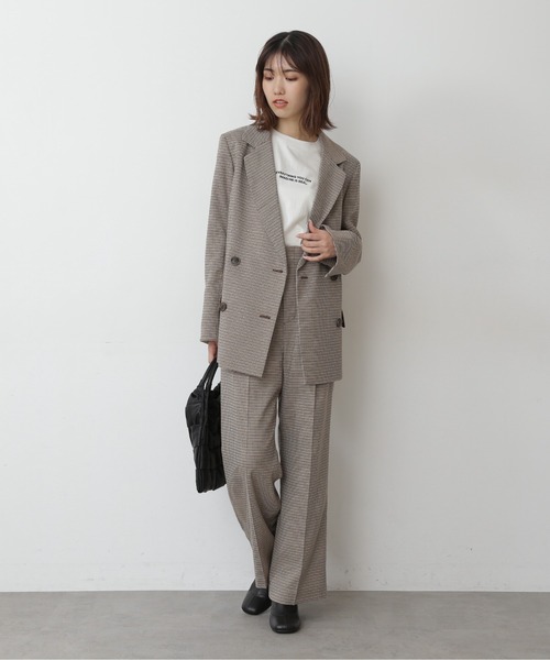 FREE'S MART（フリーズマート）の「【Sシリーズ対応】◆チェックハイウエストワイドパンツ（その他パンツ・レディース・ブラウン系その他/ベージュ系その他・SMALL/MEDIUM）」の15枚目の写真