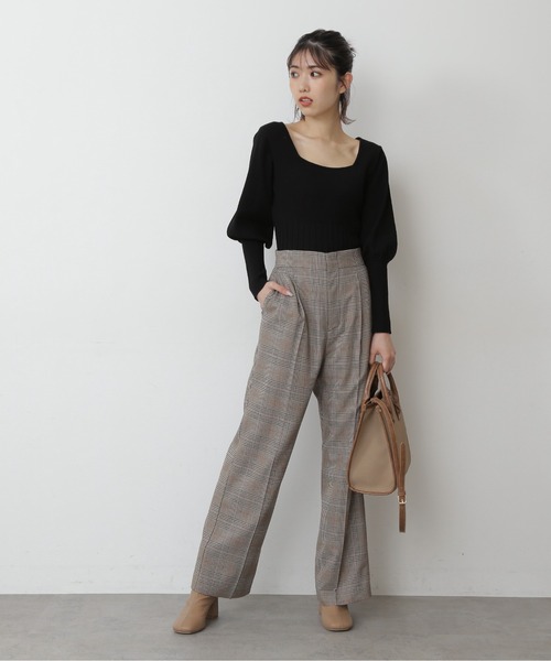 FREE'S MART（フリーズマート）の「【Sシリーズ対応】◆チェックハイウエストワイドパンツ（その他パンツ・レディース・ブラウン系その他/ベージュ系その他・SMALL/MEDIUM）」の13枚目の写真