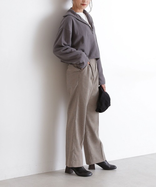 FREE'S MART（フリーズマート）の「【Sシリーズ対応】◆チェックハイウエストワイドパンツ（その他パンツ・レディース・ブラウン系その他/ベージュ系その他・SMALL/MEDIUM）」の10枚目の写真