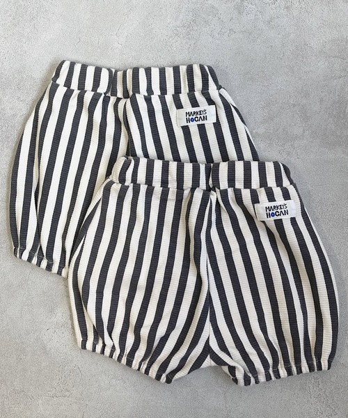 HOGAN RANCH WEAR（ホーガンランチウエア）の「ソウガラブルマパンツ（70～80cm）（その他パンツ・キッズ・オフホワイト/ライトブルー/ストライプ・FREE）」の4枚目の写真