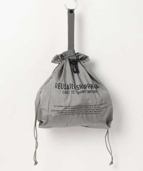 Samansa Mos2 blue（サマンサモスモスブルー）の「ワッシャーナイロンパッカブルバッグ（エコバッグ/サブバッグ・レディース・ブラック/キャメル/グレー/カーキ・ﾌﾘ-）」の2枚目の写真