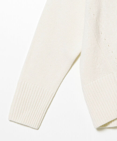 Ray BEAMS（レイビームス）の「Ray BEAMS / センターシーム ハイネック ニット（ニット/セーター・レディース・ダークブラウン/サックスブルー/オフホワイト・ONE SIZE）」の20枚目の写真