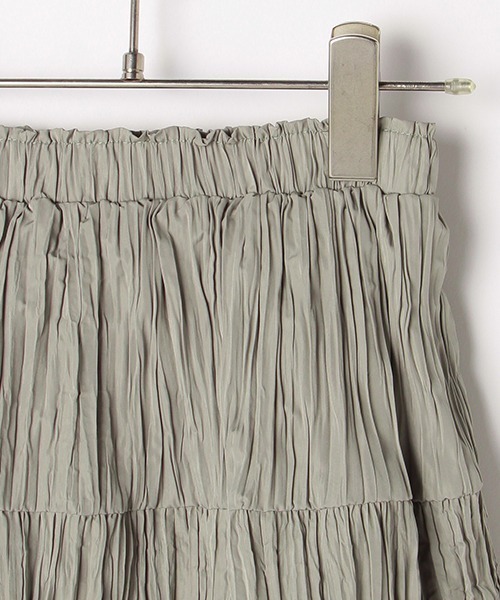 b・ROOM（ビールーム）の「シワ加工ティアードスカート（スカート・キッズ・ブルー/キャメル/グレー・110cm/90cm/130cm/100cm/120cm）」の8枚目の写真