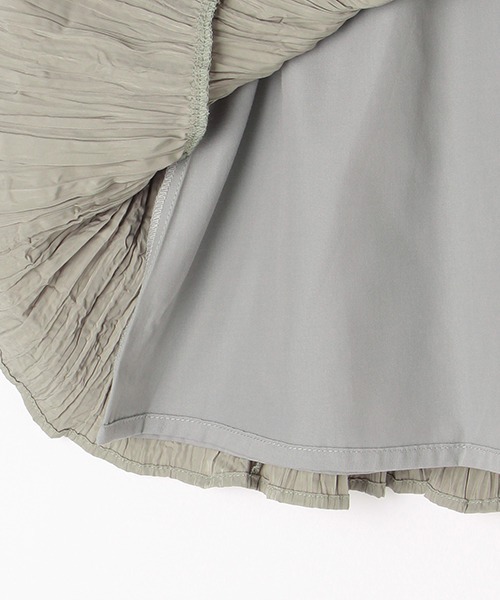 b・ROOM（ビールーム）の「シワ加工ティアードスカート（スカート・キッズ・ブルー/キャメル/グレー・110cm/90cm/130cm/100cm/120cm）」の11枚目の写真