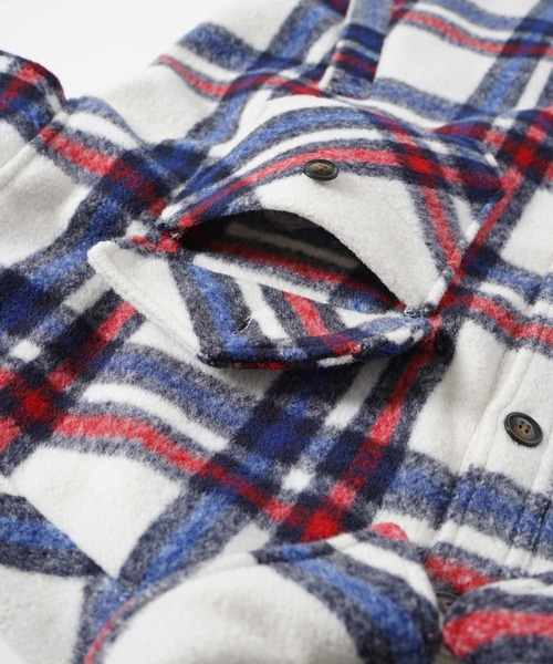 MILKFED.（ミルクフェド）の「PLAID BIG SHIRT JACKET（ブルゾン・レディース・イエロー/ホワイト・ONE SIZE）」の12枚目の写真