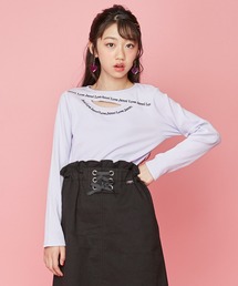 JENNI love | ネックレイヤードテレコトップス(Tシャツ/カットソー)