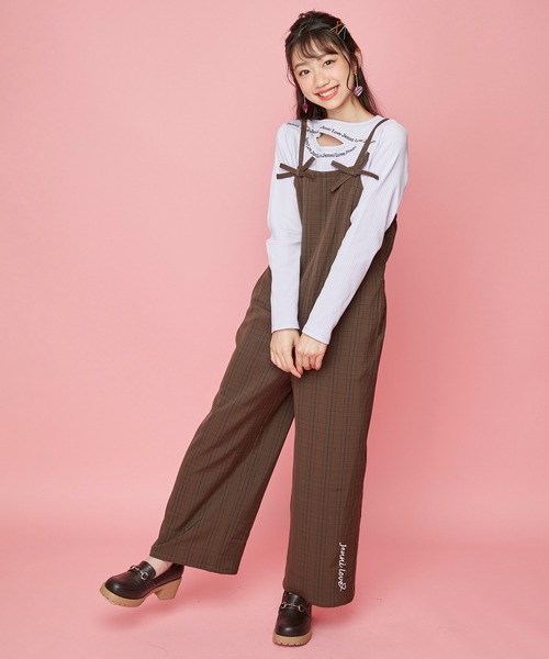 JENNI love（ジェニィラブ）の「ネックレイヤードテレコトップス（Tシャツ/カットソー・キッズ・ミント/ラベンダー/ブラック・150cm/130cm/160cm/140cm）」の9枚目の写真