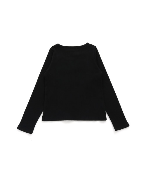 JENNI love（ジェニィラブ）の「ネックレイヤードテレコトップス（Tシャツ/カットソー・キッズ・ミント/ラベンダー/ブラック・150cm/130cm/160cm/140cm）」の11枚目の写真