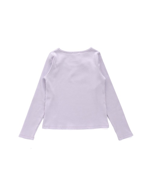 JENNI love（ジェニィラブ）の「ネックレイヤードテレコトップス（Tシャツ/カットソー・キッズ・ミント/ラベンダー/ブラック・150cm/130cm/160cm/140cm）」の15枚目の写真