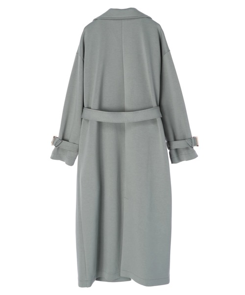 DURAS（デュラス）の「美シルエットロングコート（チェスターコート・レディース・ベージュ/モスグリーン/ブルー/グレイッシュベージュ・FREE）」の5枚目の写真