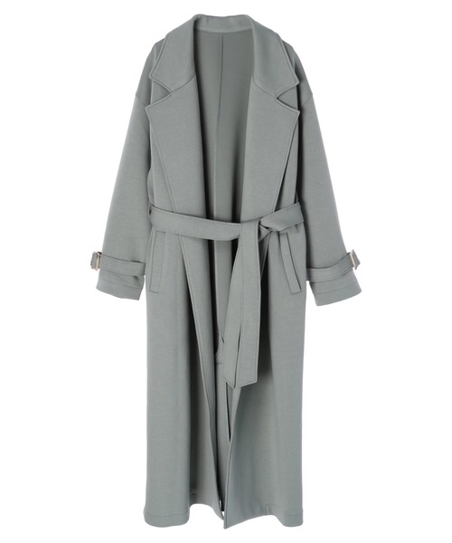 DURAS（デュラス）の「美シルエットロングコート（チェスターコート・レディース・ベージュ/モスグリーン/ブルー/グレイッシュベージュ・FREE）」の6枚目の写真