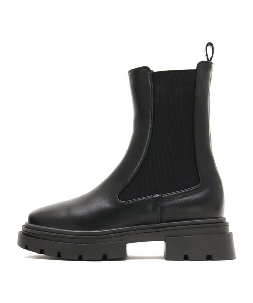 SOROTTO（ソロット）の「厚底 トラックソール チェルシーブーツ（ブーツ・レディース・ブラック/アイボリー/ブラウン・S/M/L/LL/3L）」の14枚目の写真