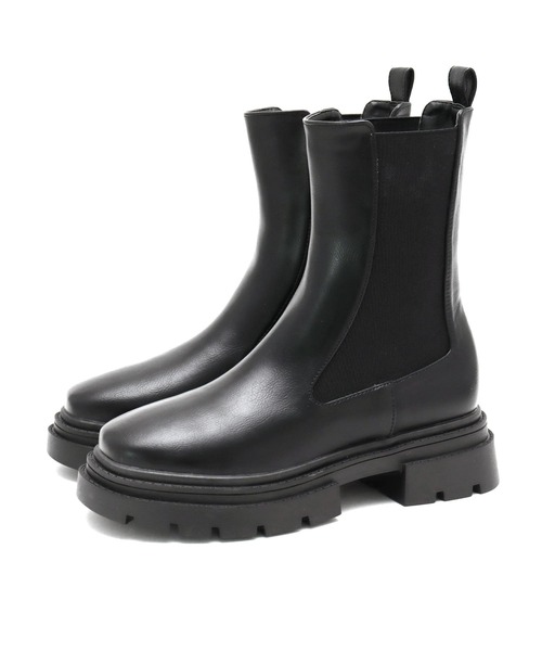 SOROTTO（ソロット）の「厚底 トラックソール チェルシーブーツ（ブーツ・レディース・ブラック/アイボリー/ブラウン・S/M/L/LL/3L）」の13枚目の写真