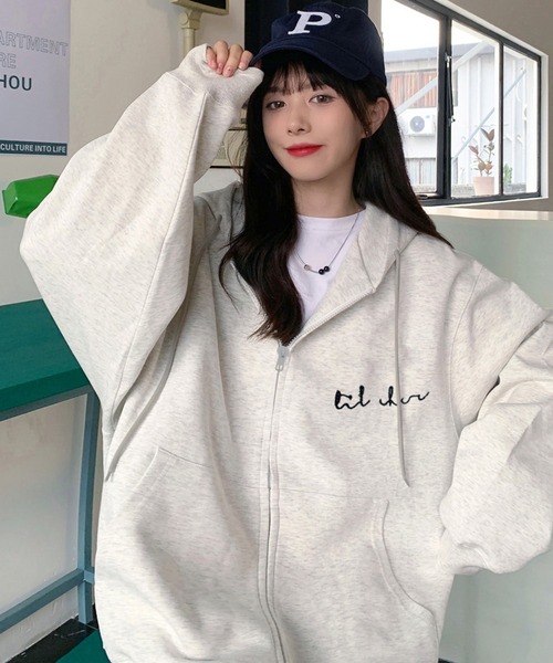 【美品☆超高価☆入手困難モデル】オフホワイト 総柄ロゴ オーバーサイズ パーカー ロゴ刺繍 オーバーサイズ ダンボールニット パーカー（12-68CI19-204