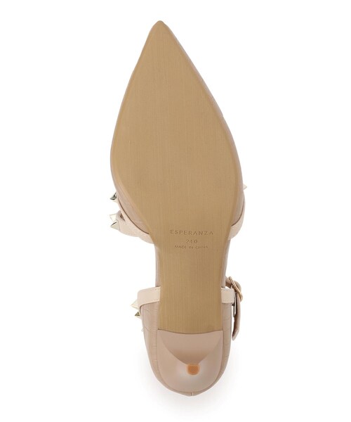 ESPERANZA(エスペランサ)の「◆【21.5cm~25.0cm/ハイヒール】スタッズ斜めストラップパンプス(パンプス・レディース・ブラック系8/ベージュ系8/ブルー系8・22.5cm/23.5cm/24.5cm/23.0cm/24.0cm/25.0cm/21.5cm/22.0cm)」の8枚目の写真