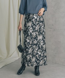 URBAN RESEARCH ROSSO WOMEN | フラワーモチーフバイヤスロングスカート(スカート)