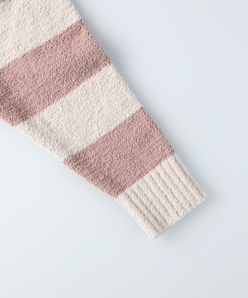 HONEYSUCKLE ROSE（ハニーサックルローズ）の「【HONEYSUCKLE ROSE】ルームウェアジップパーカー（パーカー・レディース・ホワイト×ライトピンク/オフホワイト/ピンク・L）」の8枚目の写真