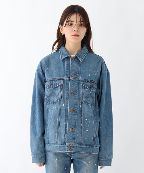 Wrangler - 【別注】Wrangler × OPAQUE.CLIP ペイントデニムジャケット OPAQUE.CLIP（オペークドットクリップ）の「◇【別注】Wrangler