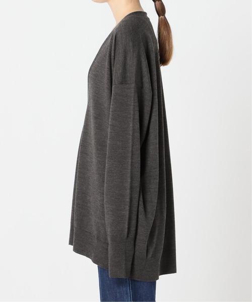 plage（プラージュ）の「PreciousフカV プルオーバー◆（ニット/セーター・レディース・チャコールグレー/ブラウン・FREE）」の4枚目の写真