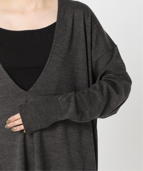 plage（プラージュ）の「PreciousフカV プルオーバー◆（ニット/セーター・レディース・チャコールグレー/ブラウン・FREE）」の9枚目の写真
