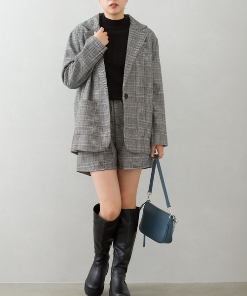 【美品】2021ss チェック裾タチキリ セットアップ 美品】2021ss チェック裾タチキリ セットアップ