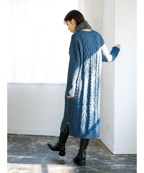 koe(コエ)の「差し込みフェイクファーミニティペット*(マフラー・レディース・チャコールグレー/パープル/ブルー/ライトグレー・FREE)」の8枚目の写真