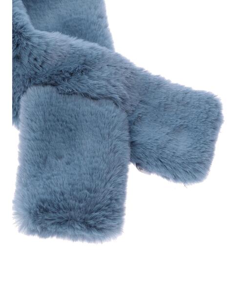 koe(コエ)の「差し込みフェイクファーミニティペット*(マフラー・レディース・チャコールグレー/パープル/ブルー/ライトグレー・FREE)」の6枚目の写真