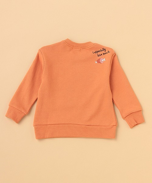 kladskap(クレードスコープ)の「サガラ恐竜トレーナー(スウェット・キッズ・オレンジ/トップグレー・130cm/90cm/80cm/110cm/120cm/100cm)」の4枚目の写真