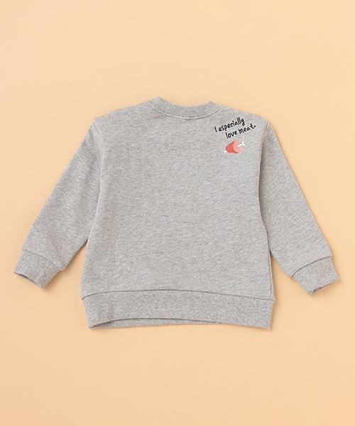 kladskap(クレードスコープ)の「サガラ恐竜トレーナー(スウェット・キッズ・オレンジ/トップグレー・130cm/90cm/80cm/110cm/120cm/100cm)」の5枚目の写真